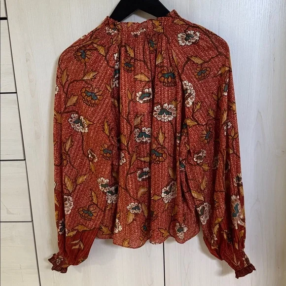 Ulla Johnson Kaitlyn Blouse in Amaryllis, size 0 NWT - Picture 6 of 10